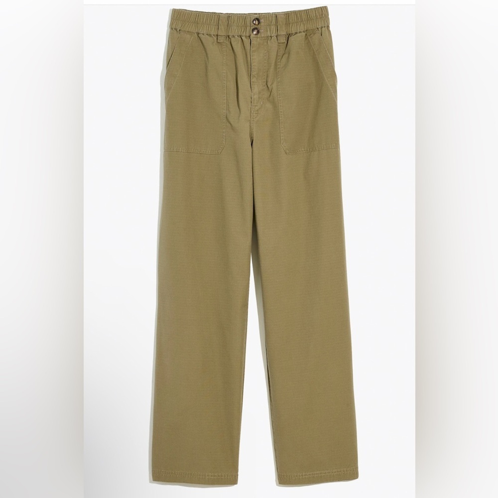 Madewell Cotton Ripstop Pull-On Straight Leg Cargo Pants S - Picture 3 of 12